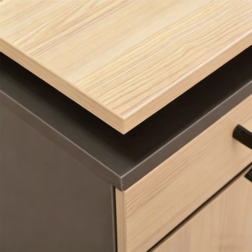 Minimalist Modern Desk with Slat Screen - Maoters Minimalist Modern Desk with Slat Screen - Maoters