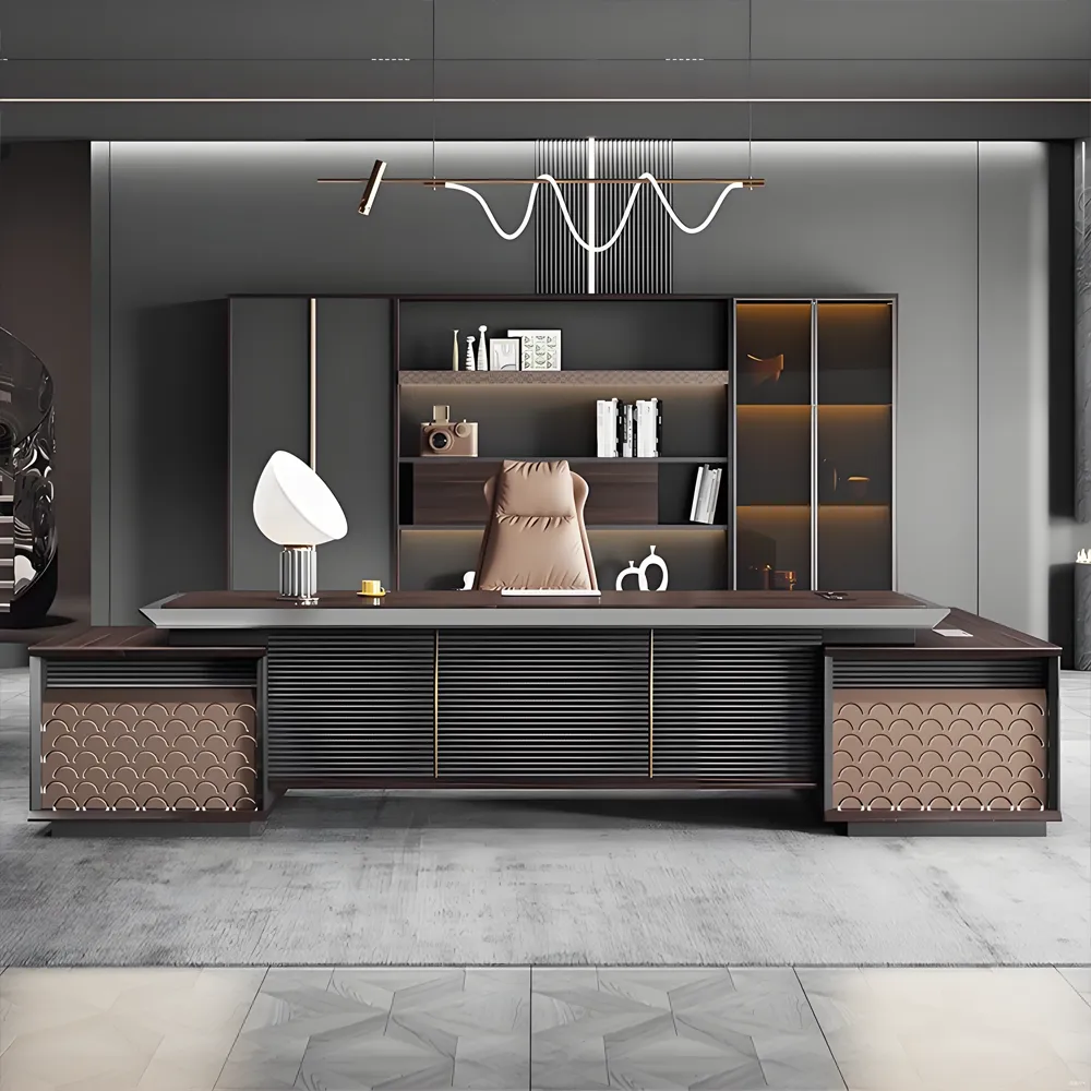 Modern Baking Lacquer Large Desk Chairman Furniture Modern Baking Lacquer Large Desk Chairman Furniture