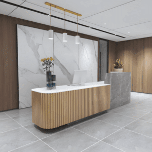 Modern Chinese Reception Desk - Salon & Office Front Counter - L240 X W60 X H100 CM