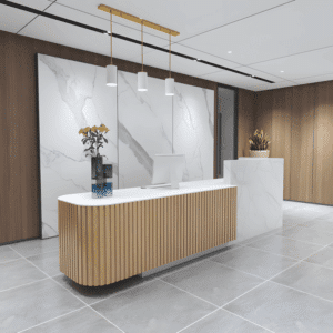 Modern Chinese Reception Desk - Salon & Office Front Counter - L260 X W60 X H100 CM