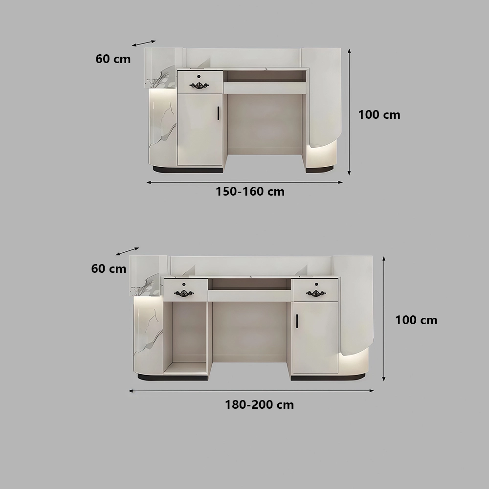 Modern Curved Front Desk Reception Desk Cashier Desk Modern Curved Front Desk Reception Desk Cashier Desk