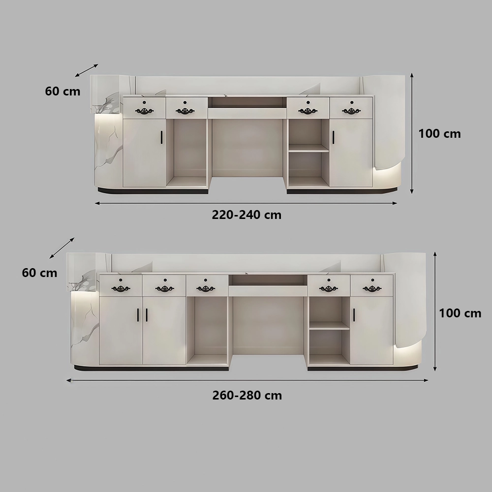 Modern Curved Front Desk Reception Desk Cashier Desk Modern Curved Front Desk Reception Desk Cashier Desk