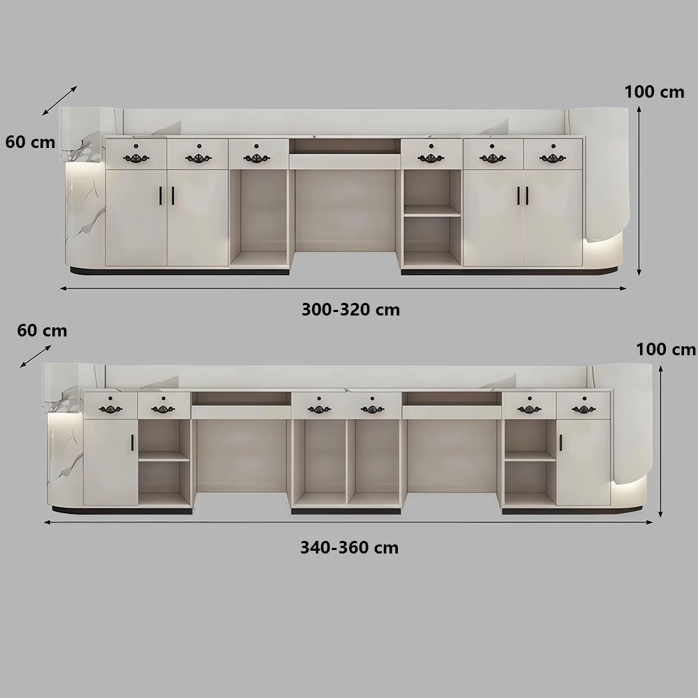 Modern Curved Front Desk Reception Desk Cashier Desk Modern Curved Front Desk Reception Desk Cashier Desk