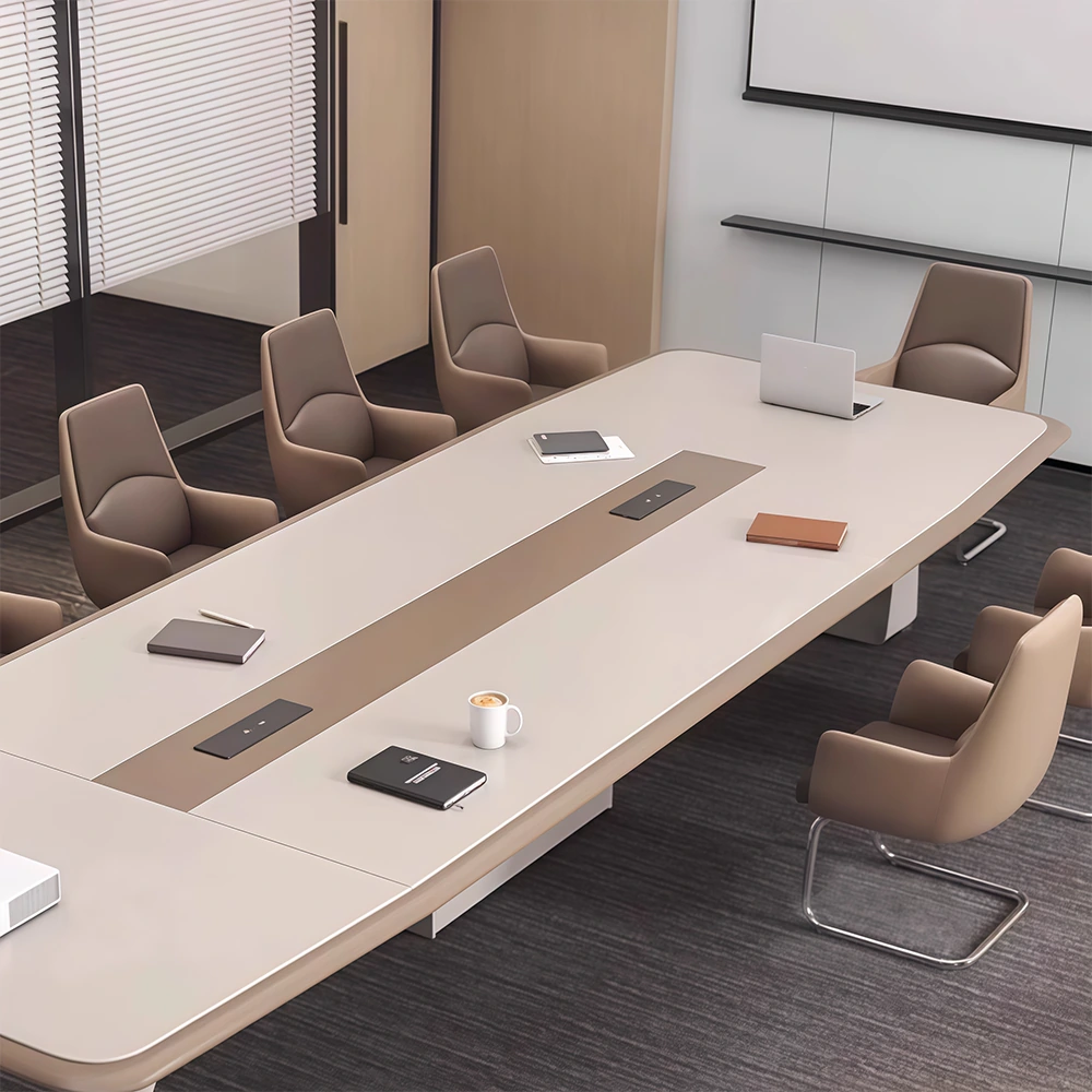 Modern Light Luxury Lacquer Conference Table Modern Light Luxury Lacquer Conference Table