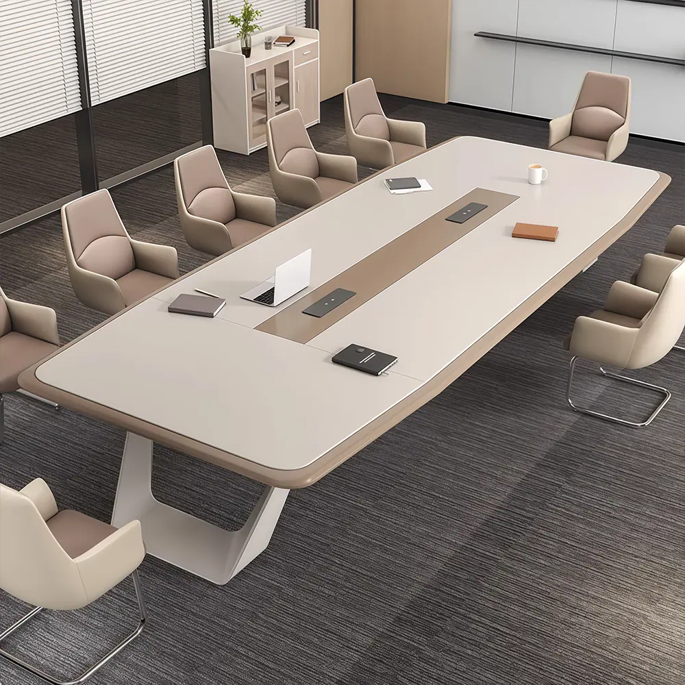 Modern Light Luxury Lacquer Conference Table Modern Light Luxury Lacquer Conference Table