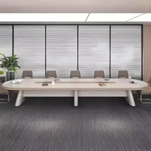 Modern Long Conference Table - Simple Design