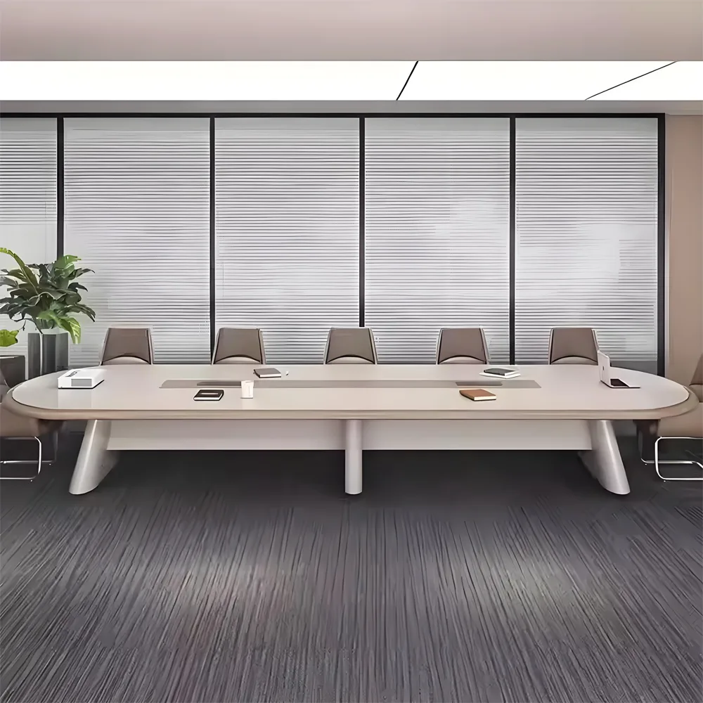 Modern Long Conference Table - Simple Design