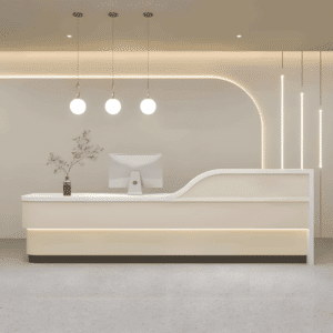 Modern Minimalist Hotel Front Desk - Maoters - L200 x W60 x H100 CM