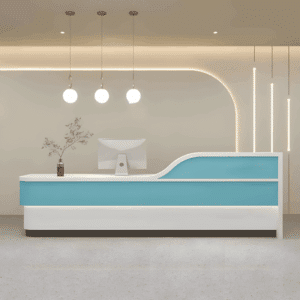 Modern Minimalist Hotel Front Desk - Maoters - L280 x W60 x H100 CM