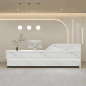 Modern Minimalist Hotel Front Desk - Maoters - L180 x W60 x H100 CM