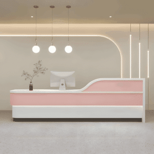 Modern Minimalist Hotel Front Desk - Maoters - L300 x W60 x H100 CM