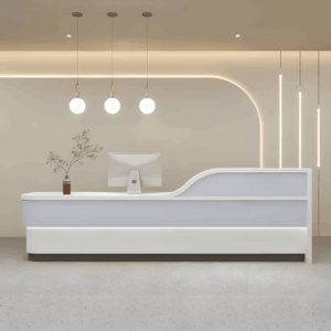 Modern Minimalist Hotel Front Desk - Maoters - L240 x W60 x H100 CM