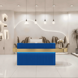Modern Reception Desk - Boutique & Salon Counter - L150 x W60 x H100 CM