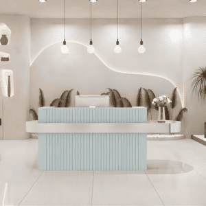 Modern Reception Desk - Boutique & Salon Counter - L280 x W60 x H100 CM