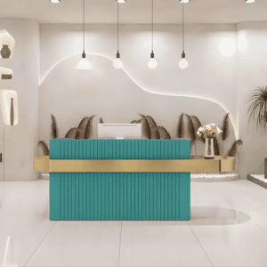 Modern Reception Desk - Boutique & Salon Counter - L260 x W60 x H100 CM