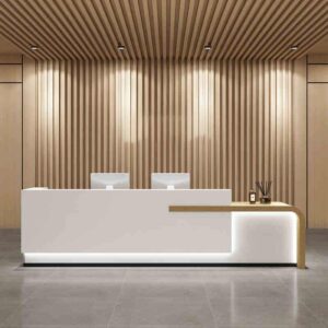 Modern Reception Desks - Office, Hotel & School Front Counter - L200 x W60 x H100 CM