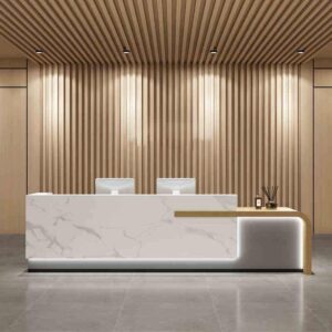 Modern Reception Desks - Office, Hotel & School Front Counter - L240 x W60 x H100 CM
