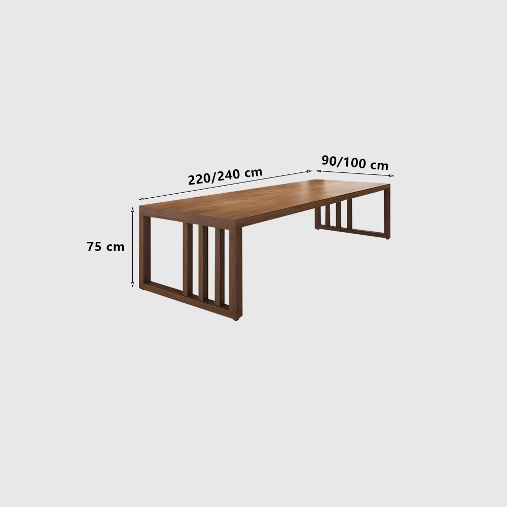 Modern Simple Solid Wood Long Conference Table - Maoters Modern Simple Solid Wood Long Conference Table - Maoters