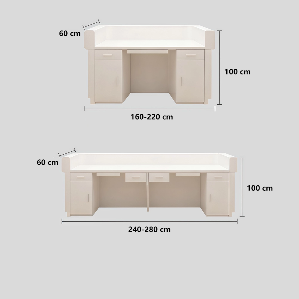 Modern Simple Wood Grain Reception Desk - Maoters Modern Simple Wood Grain Reception Desk - Maoters