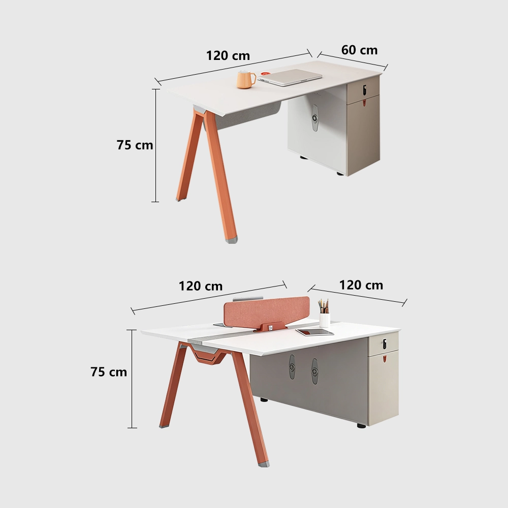 Modern Staff Office Seating Set with Screen Partition Modern Staff Office Seating Set with Screen Partition