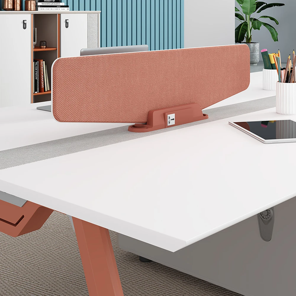 Modern Staff Office Seating Set with Screen Partition Modern Staff Office Seating Set with Screen Partition