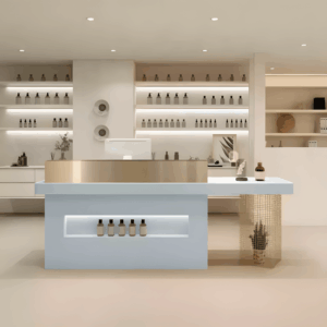 Modern Stylish Reception Cashier Counter - L120 x W60 x H100 CM