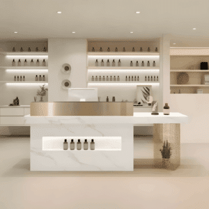 Modern Stylish Reception Cashier Counter - L120 x W60 x H100 CM