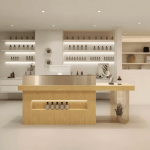 Modern Stylish Reception Cashier Counter - L180 x W60 x H100 CM