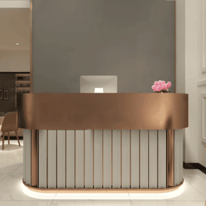 Modern Reception Desk for Beauty Salons - L100 X W60 X H100 CM
