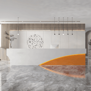 Modern & Simple Company Front Desk - Maoters - L140 x W60 x H100 CM