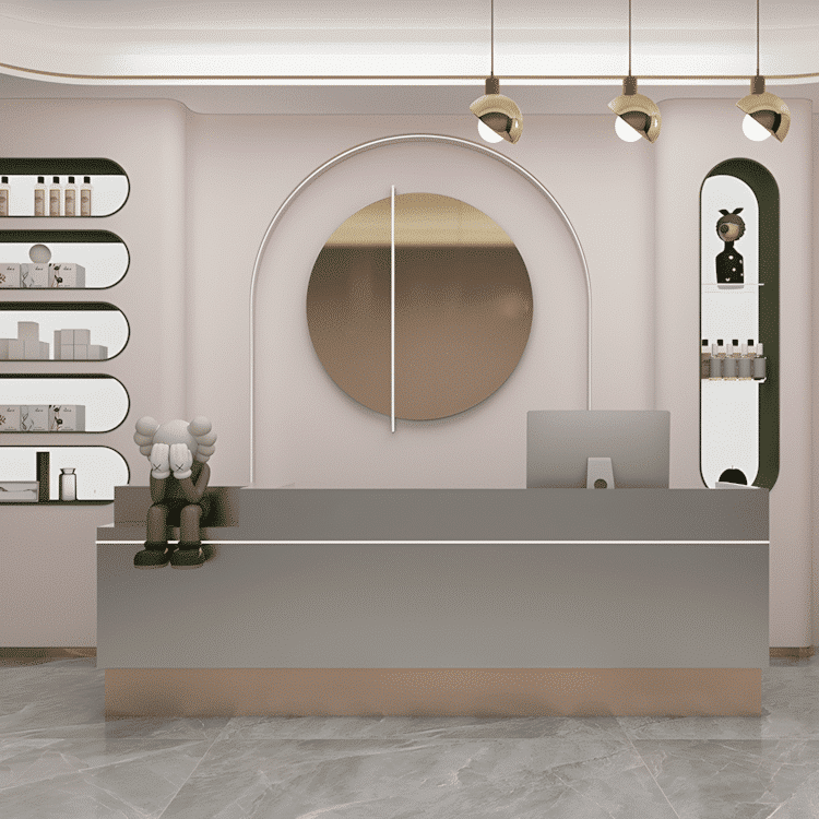 Modern and Stylish Small Reception Desk