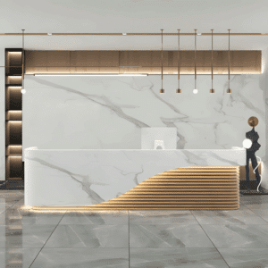 Multifunctional Storage Reception Desk - L200 x W60 x H100 CM