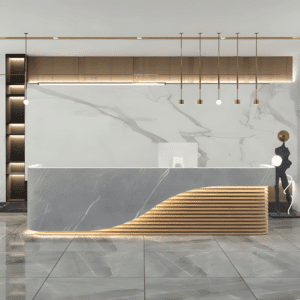 Multifunctional Storage Reception Desk - L140 x W60 x H100 CM