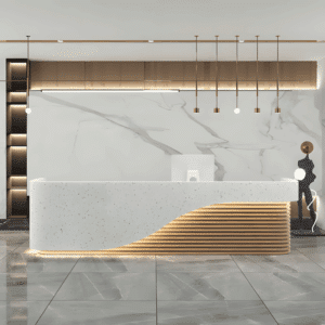 Multifunctional Storage Reception Desk - L200 x W60 x H100 CM