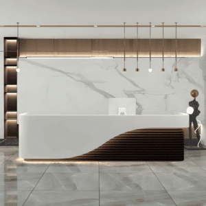 Multifunctional Storage Reception Desk - L260 x W60 x H100 CM