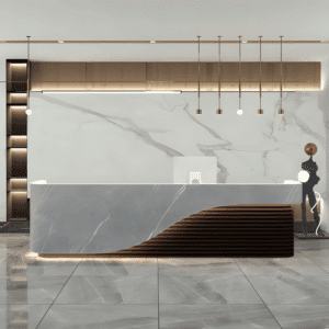 Multifunctional Storage Reception Desk - L160 x W60 x H100 CM