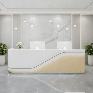 Multipurpose Reception Desk, Cashiers' Counter - L120 X W60 X H100 CM