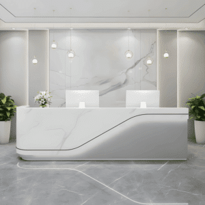 Multipurpose Reception Desk, Cashiers' Counter - L80 X W60 X H100 CM