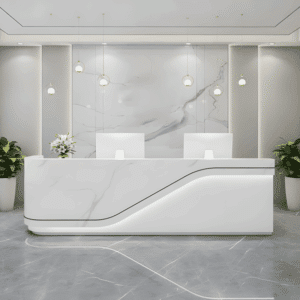 Multipurpose Reception Desk, Cashiers' Counter - L260 X W60 X H100 CM