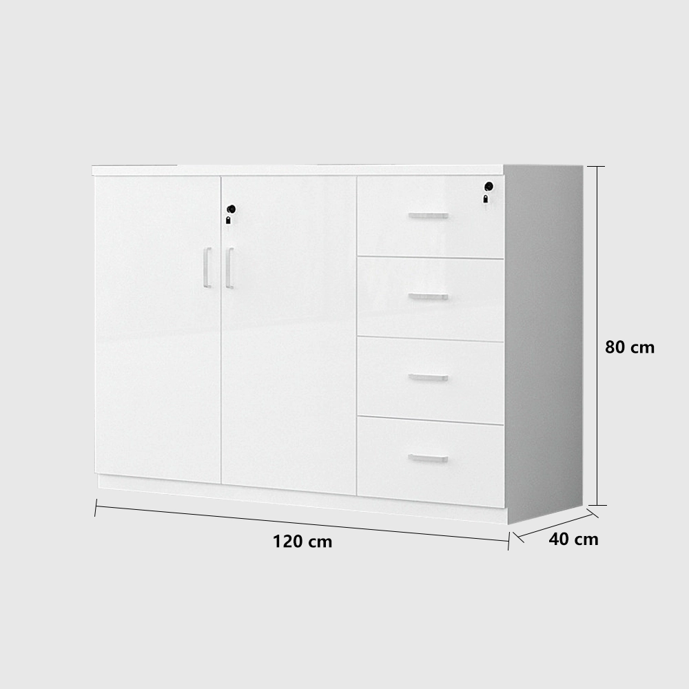 Office Low Cabinet with Lock - Secure File Storage Office Low Cabinet with Lock - Secure File Storage