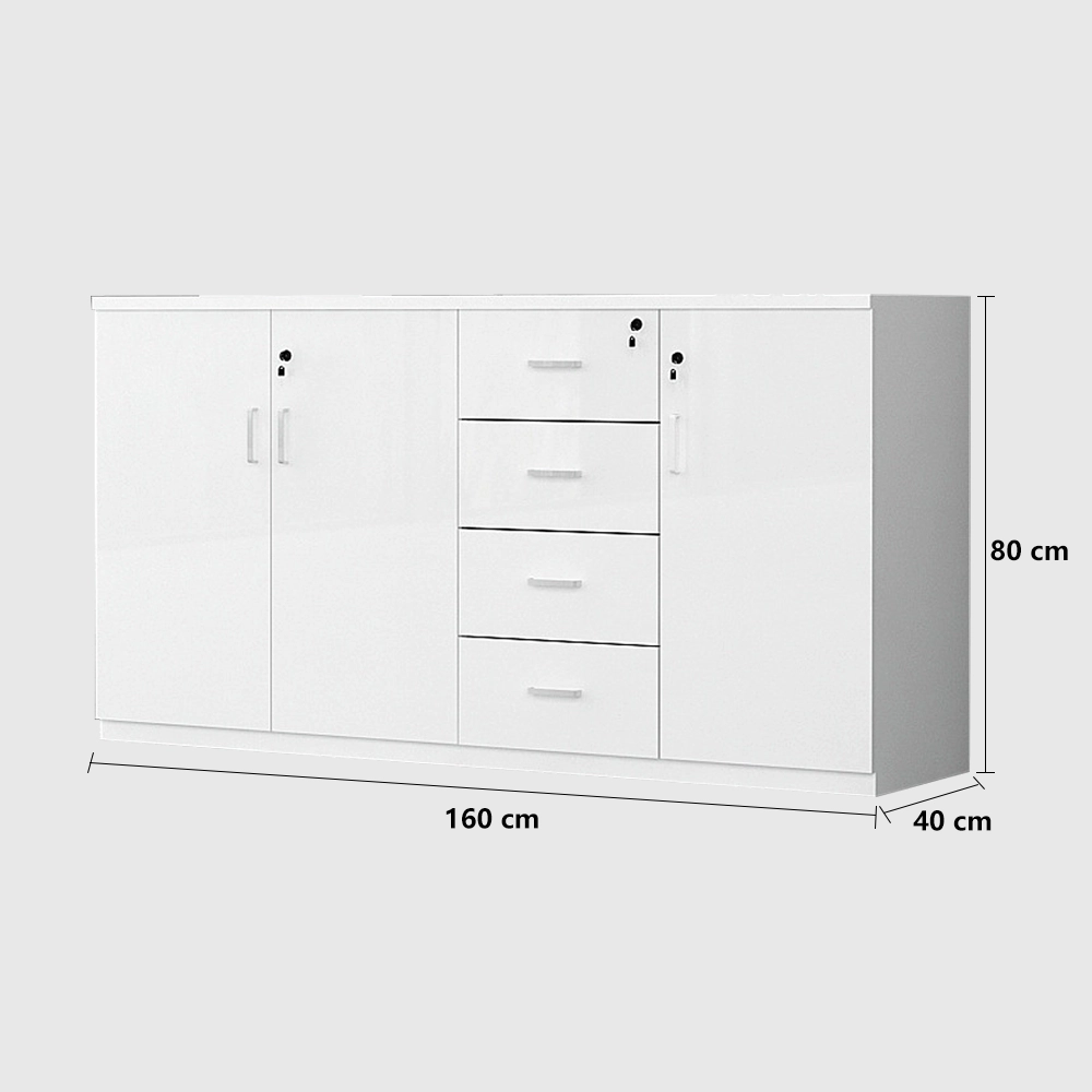 Office Low Cabinet with Lock - Secure File Storage Office Low Cabinet with Lock - Secure File Storage