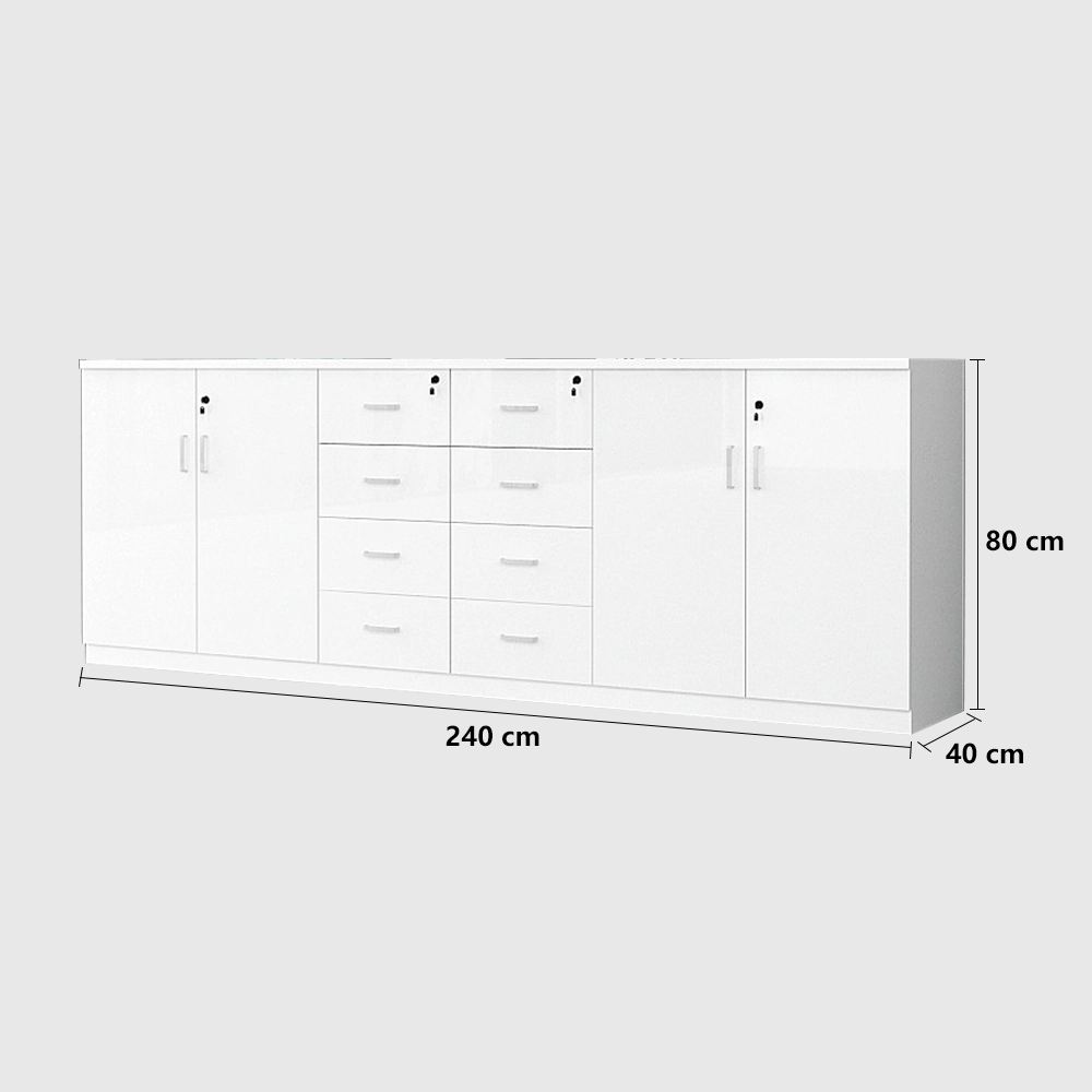 Office Low Cabinet with Lock - Secure File Storage Office Low Cabinet with Lock - Secure File Storage