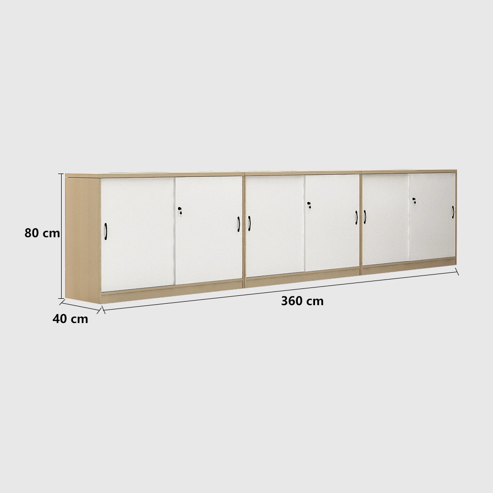 Office Storage Cabinet - Wooden Sliding Doors Office Storage Cabinet - Wooden Sliding Doors
