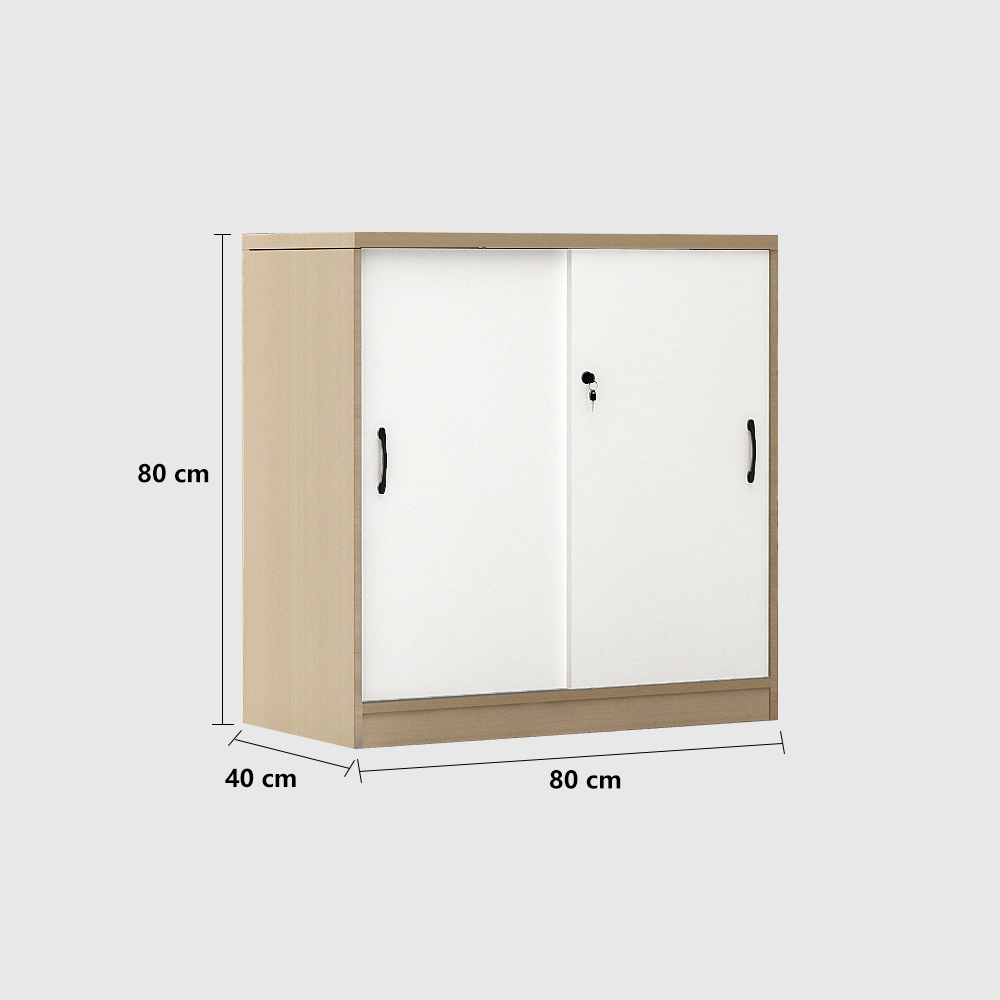 Office Storage Cabinet - Wooden Sliding Doors Office Storage Cabinet - Wooden Sliding Doors