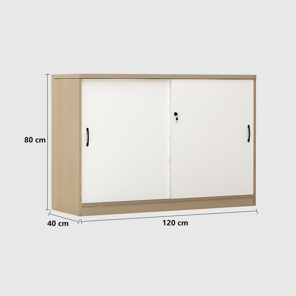 Office Storage Cabinet - Wooden Sliding Doors Office Storage Cabinet - Wooden Sliding Doors