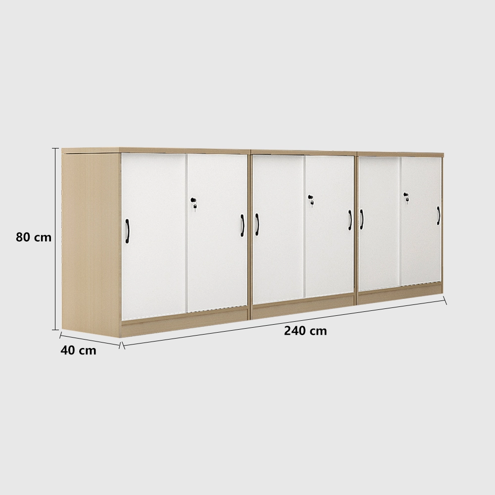 Office Storage Cabinet - Wooden Sliding Doors Office Storage Cabinet - Wooden Sliding Doors