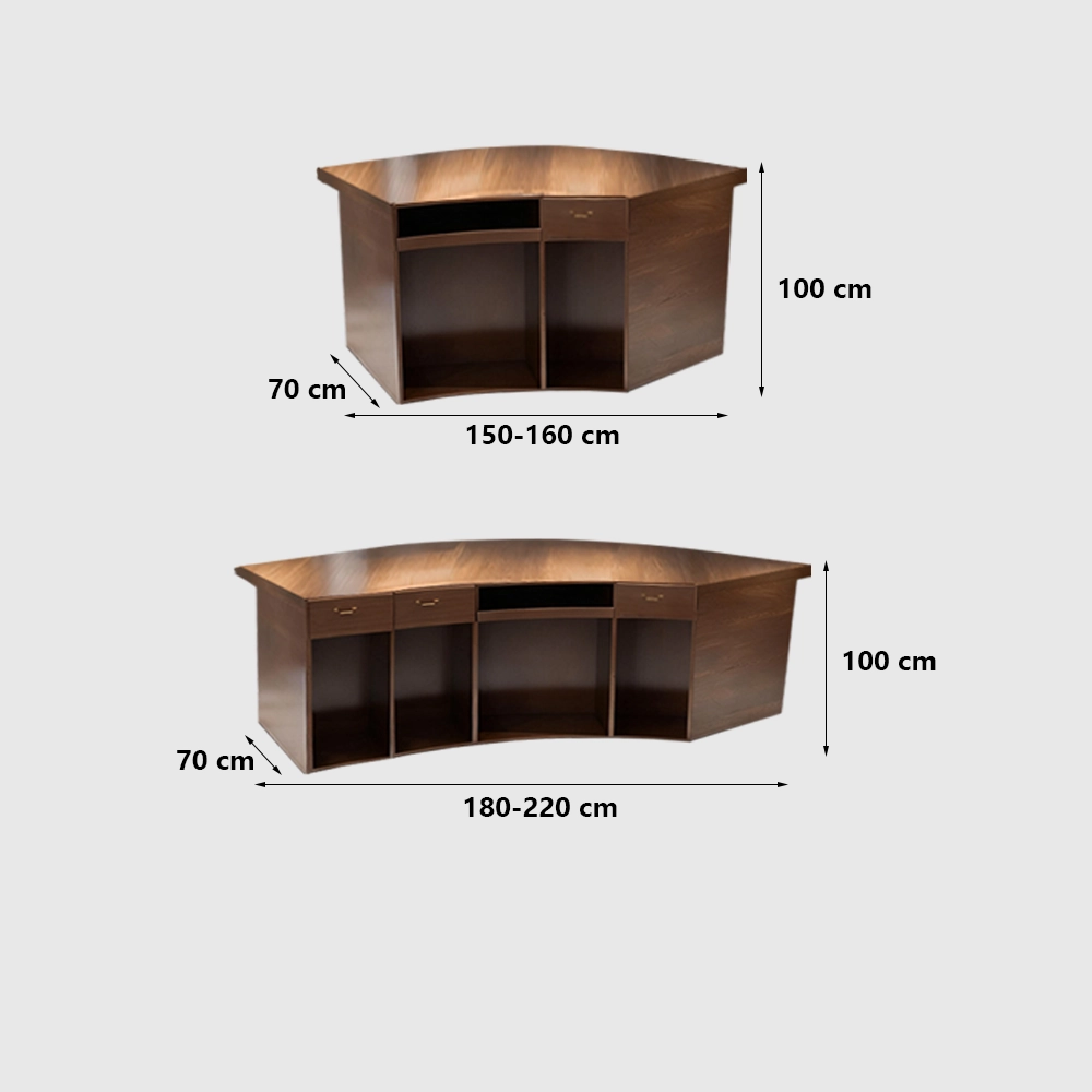 Reception Desk with Solid Wood Grain - Maoters Reception Desk with Solid Wood Grain - Maoters