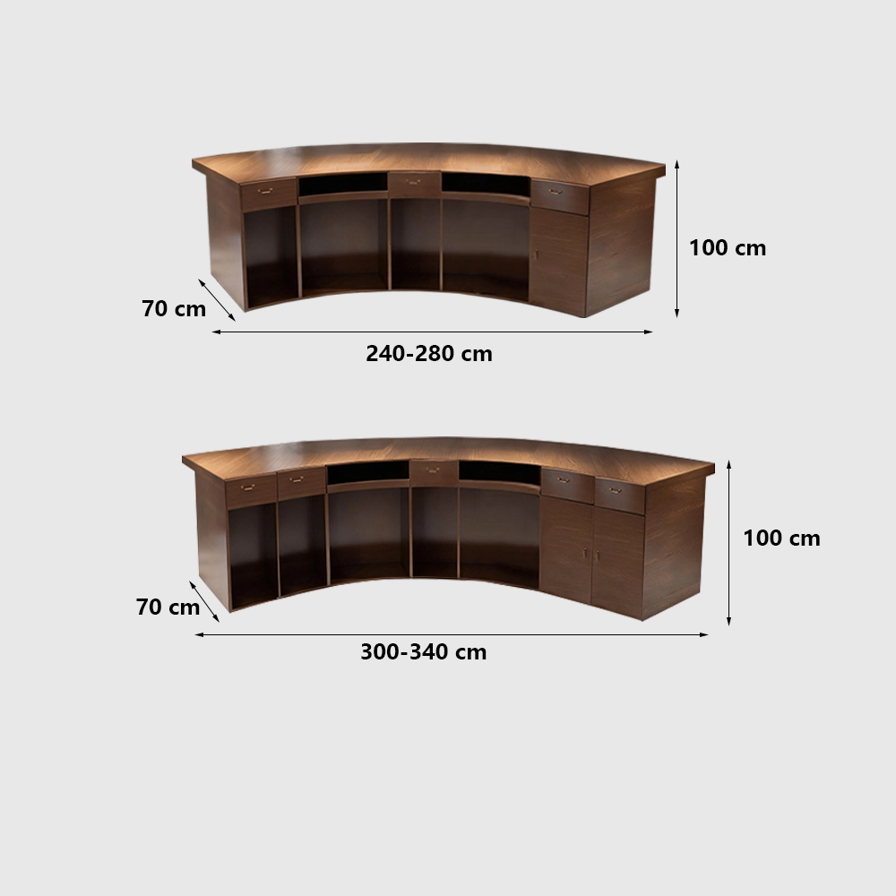 Reception Desk with Solid Wood Grain - Maoters Reception Desk with Solid Wood Grain - Maoters