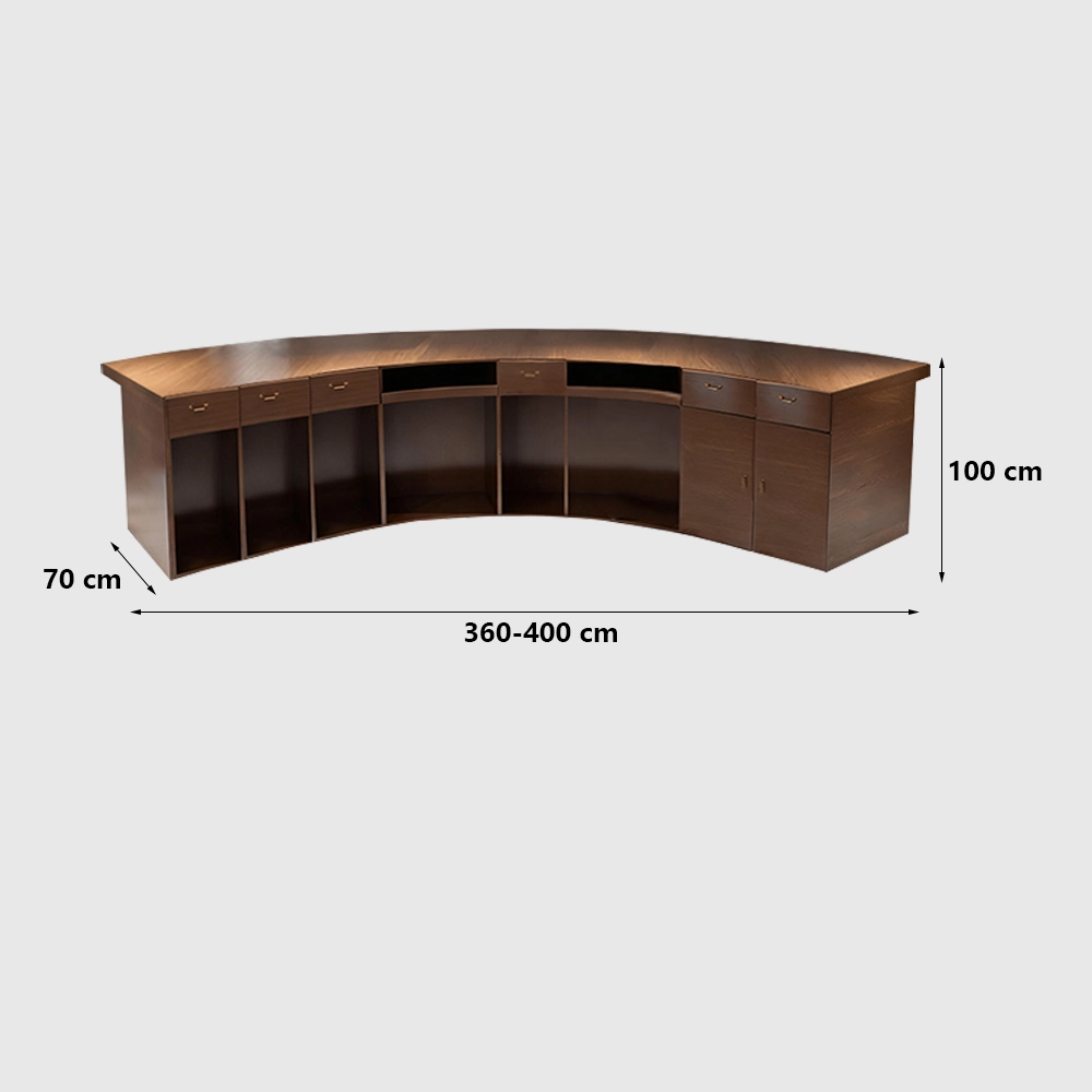 Reception Desk with Solid Wood Grain - Maoters Reception Desk with Solid Wood Grain - Maoters