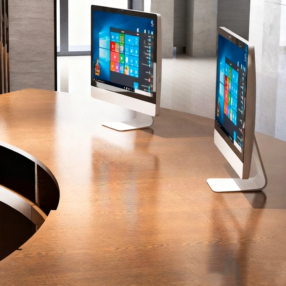 Reception Desk with Solid Wood Grain - Maoters Reception Desk with Solid Wood Grain - Maoters